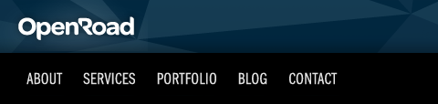 responsive_header3 OpenRoad website menu bar variations