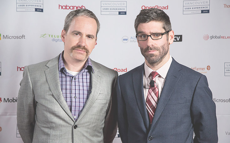 Darren Gibbons and Gordon Ross raising awareness for Movember