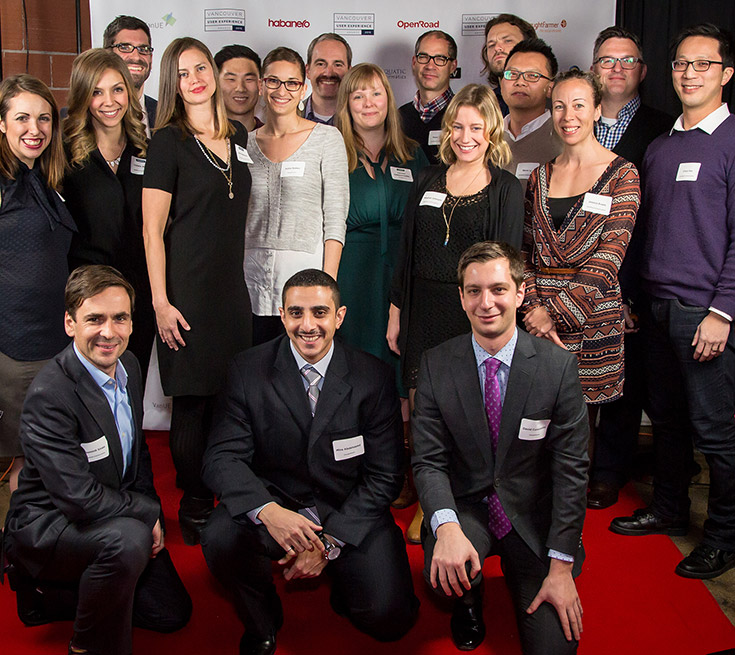 OpenRoad staff at the 2015 Vancouver Ueer Experience (VanUX) Awards