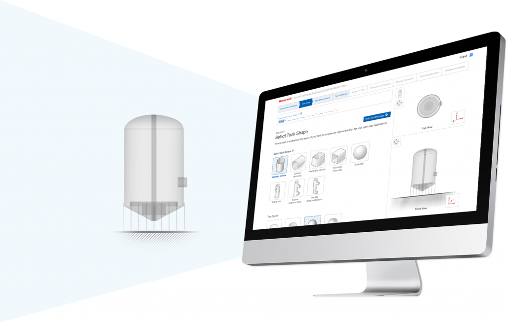honeywell website shown on iMac that won 2016 Technology Impact Awards