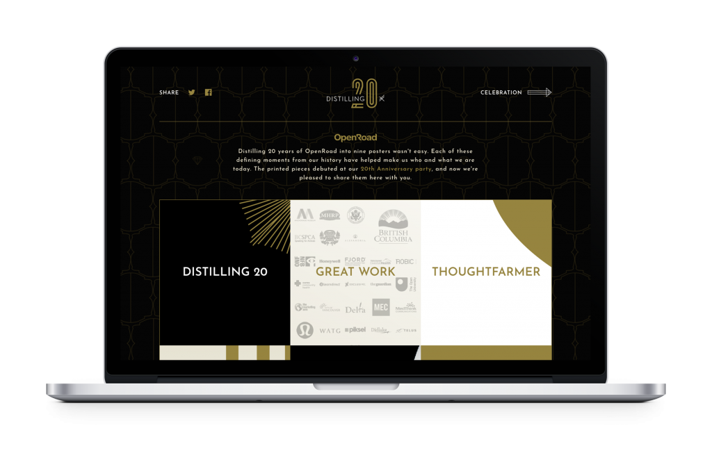 OpenRoad Communications (now OXD) Wins Two Horizon Interactive Awards for 20 years website