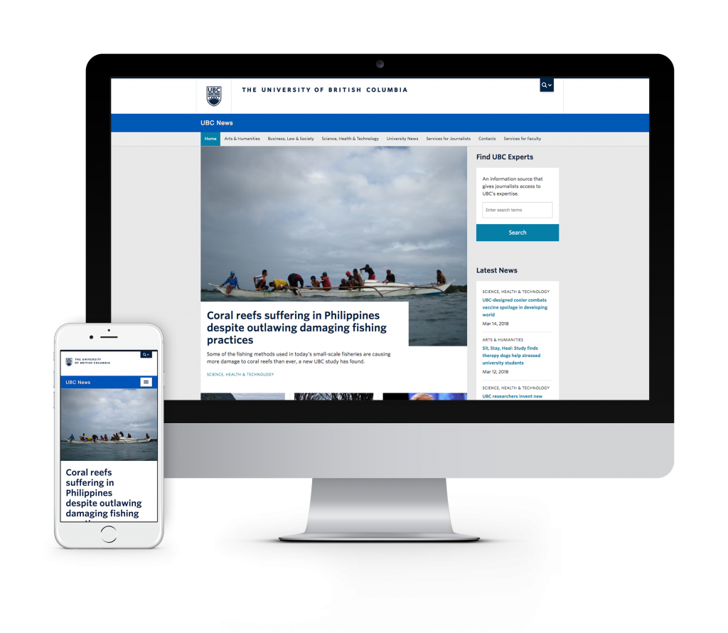 UBC News Microsite by OXD