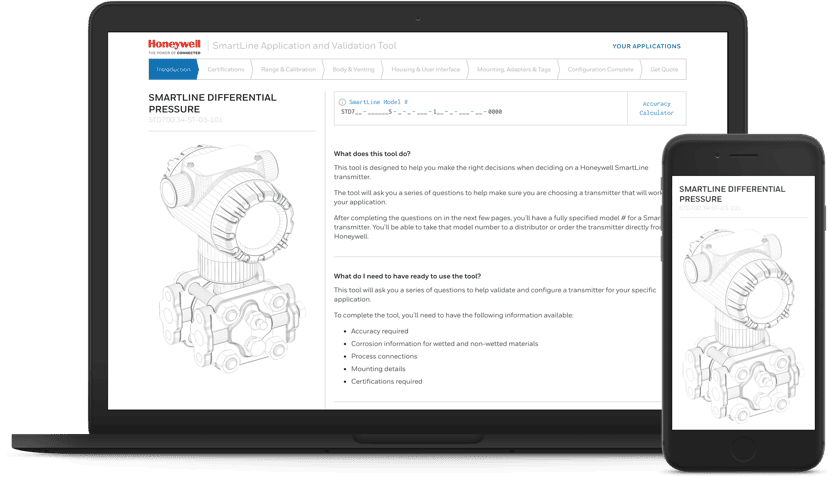 Honeywell Website on Computer and Device