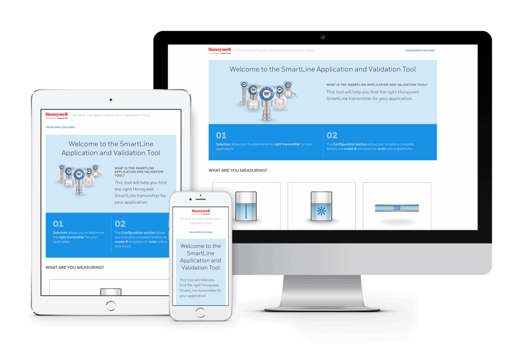 Honeywell Smartline website on Apple iMac, iPhone, iPad