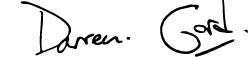 Gordon Ross and Darren Gibbons signature