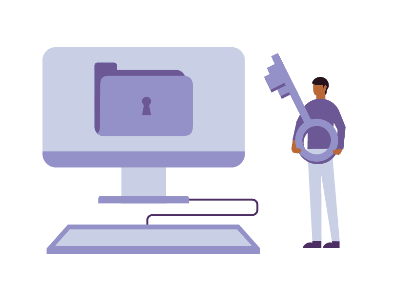OXD Illustration showing a computer representing PIA process