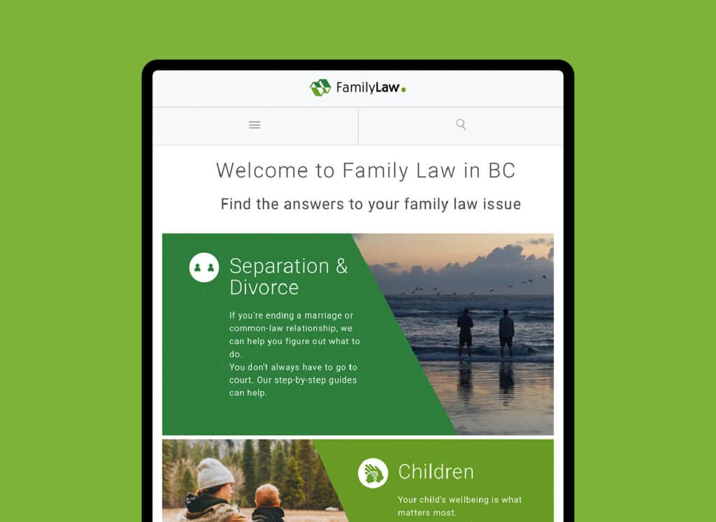 Legal Aid BC Digital Transformation Portfolio Thumbnail