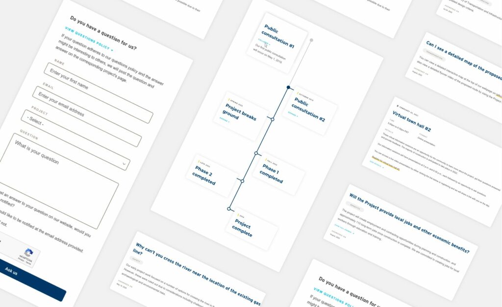 Engagement Tools features for FortisBC Talking Energy website