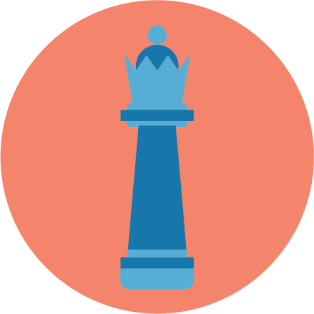 OXD illustration of a chess piece representing Reactive Machines AI and Justice system 